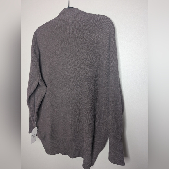 Universal Standard V Neck Sweater Purple Gray sz M (18-20) NWT - Picture 6 of 7